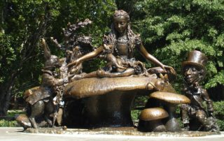 Statue of Alice in Wonderland in NYC-unlimited possibilities